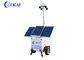 PTZ Kamera 9m Yükseklik Mobil Nöbetçi Gözetleme Römorkları Solar IP65