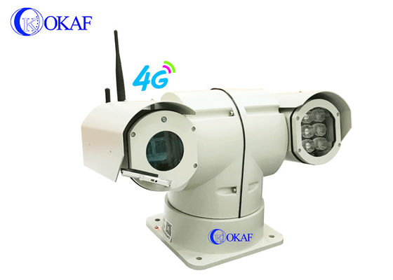OKAF 4G Anti Şok Araç Çatı PTZ IP Kamera RS485 Polis İçin